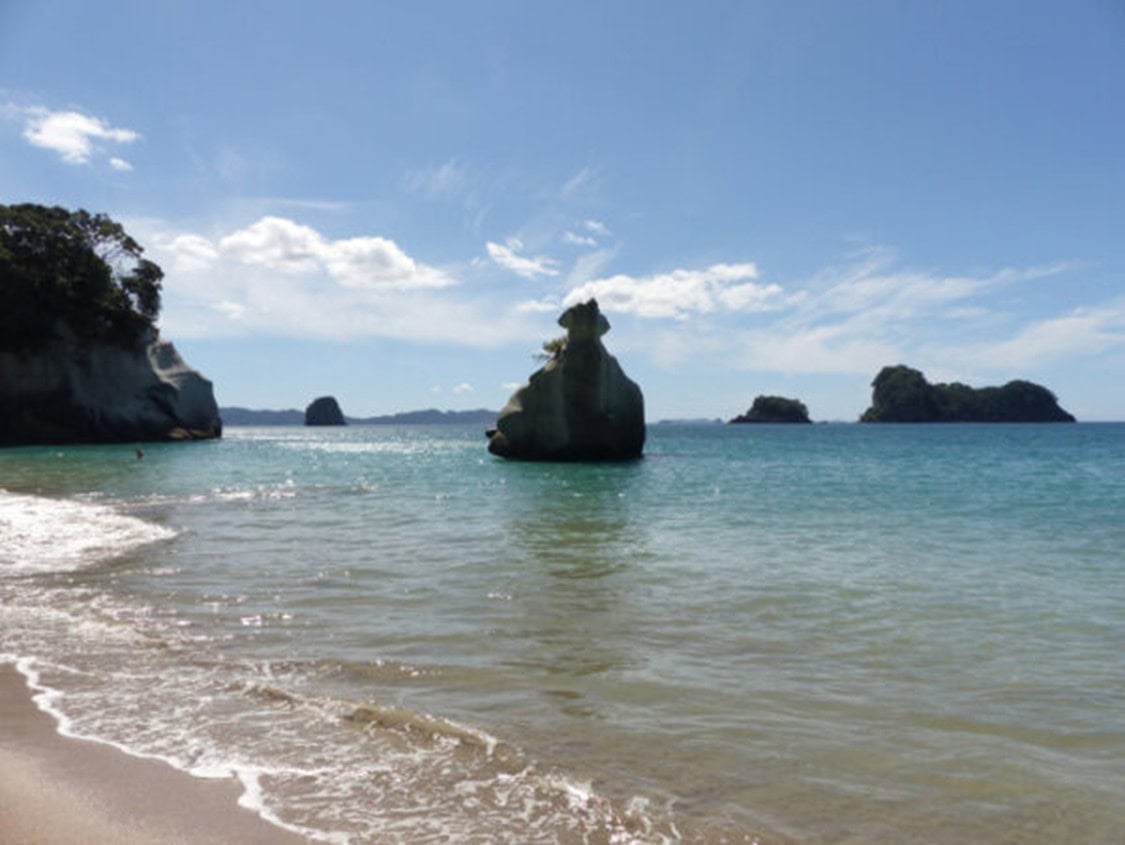 Views from Cathedral Cove, one of the wonderful sites to discover on New Zealand's North Island