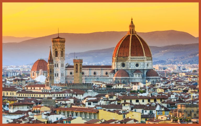 View of the Duomo and Florence skyline.