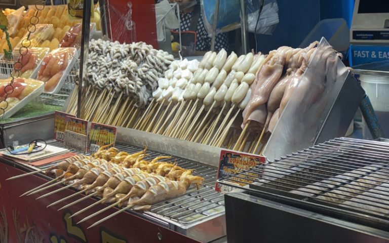 Saefood at a food stall in Bangkok