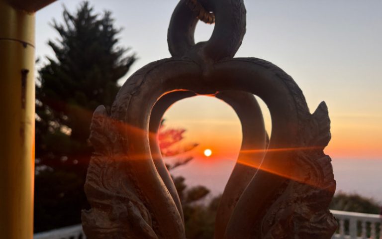 Sunrise over Chiang Mai in Thailand